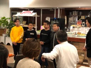 H30 選抜懇親会（６年生挨拶）